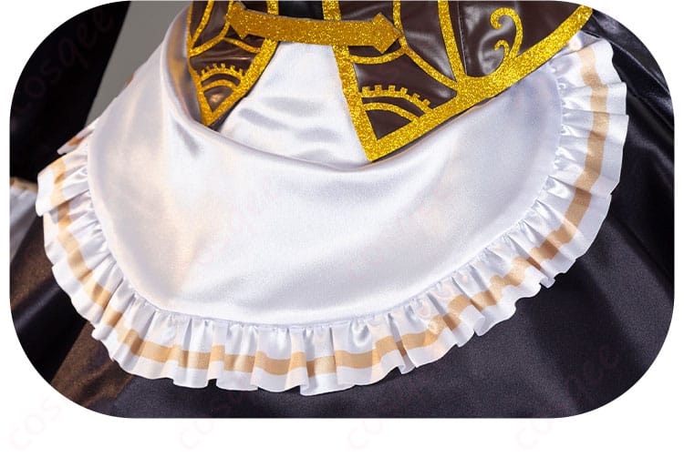 スカートの裾部分の装飾詳細画像。美しい縁取りとシルエットが際立っています。