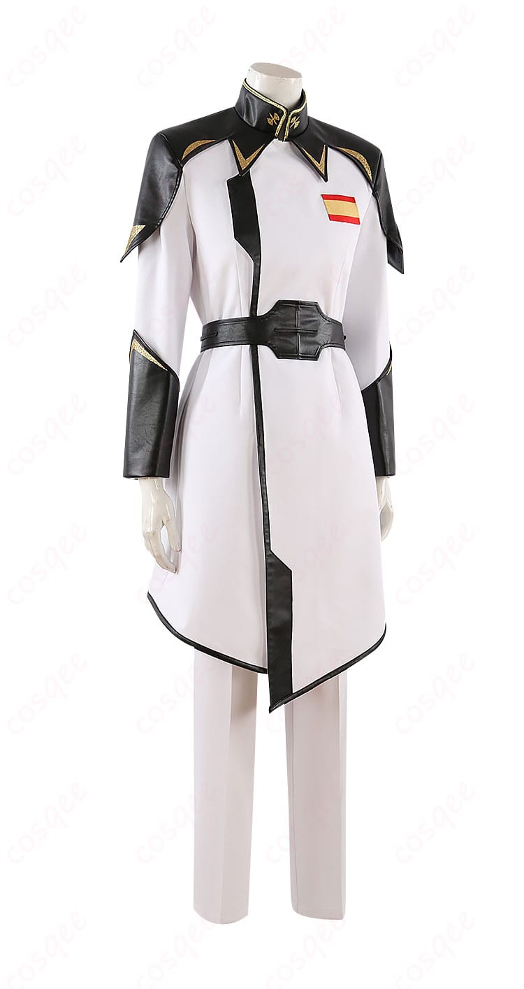 イザーク・ジュール コスプレ衣装の右側から見た画像。ディテールも鮮明に表現。