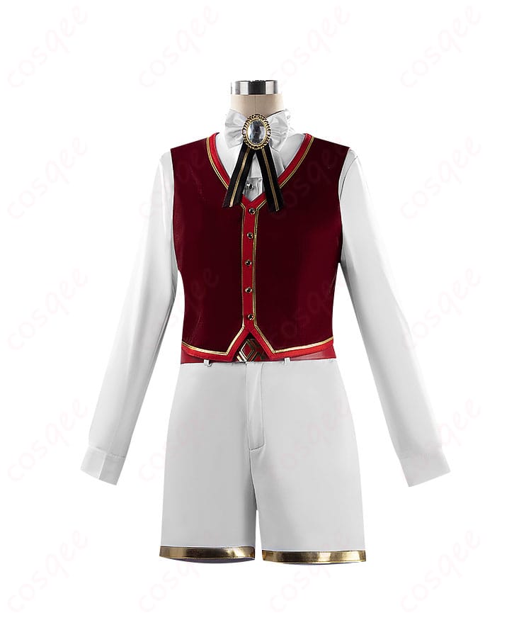 コスプレ衣装の内搭部分、正面の装飾ディテール。クオリティの高さが分かります。