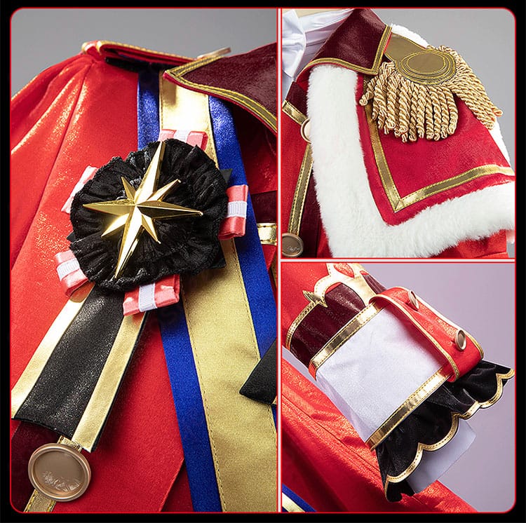 肩と袖の装飾ディテール。細部までこだわった作り。