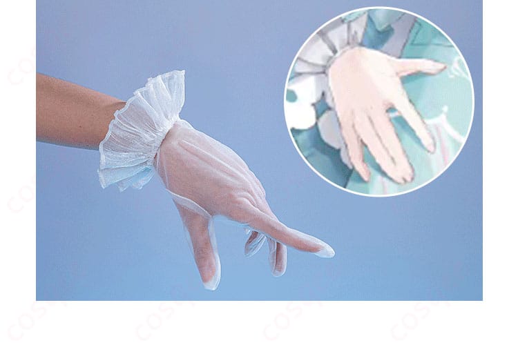 初音ミク コスプレ衣装 手袋装飾細節 - 完璧なディテール、細部までこだわり