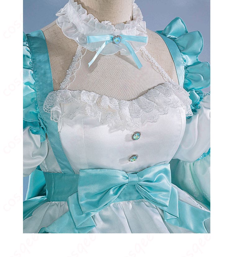 初音ミク コスプレ衣装 服装装飾細節 - 美しいロリータデザイン、細部まで再現