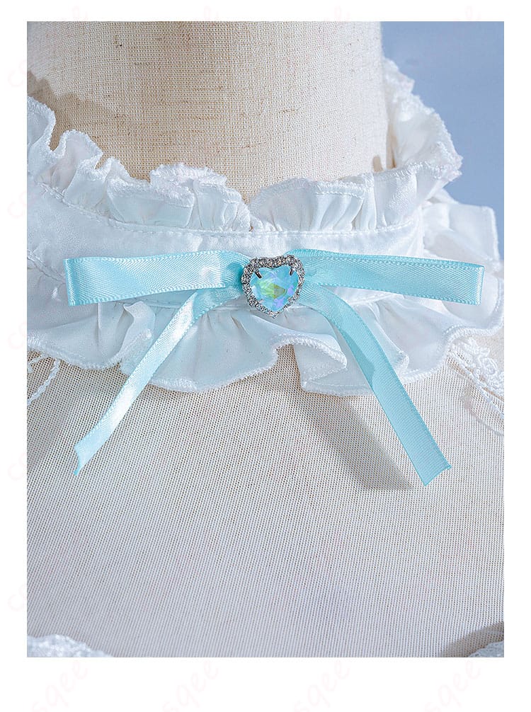 初音ミク コスプレ衣装 领口装饰细节 - 高品質な装飾、可愛さ満点