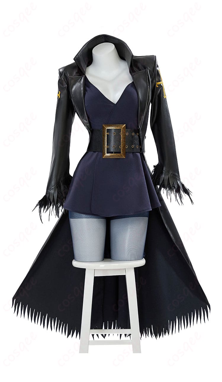 ONE PIECE ニコ・ロビン コスプレ衣装 正面の詳細。高忠実度で再現されたキャラクター衣装。
