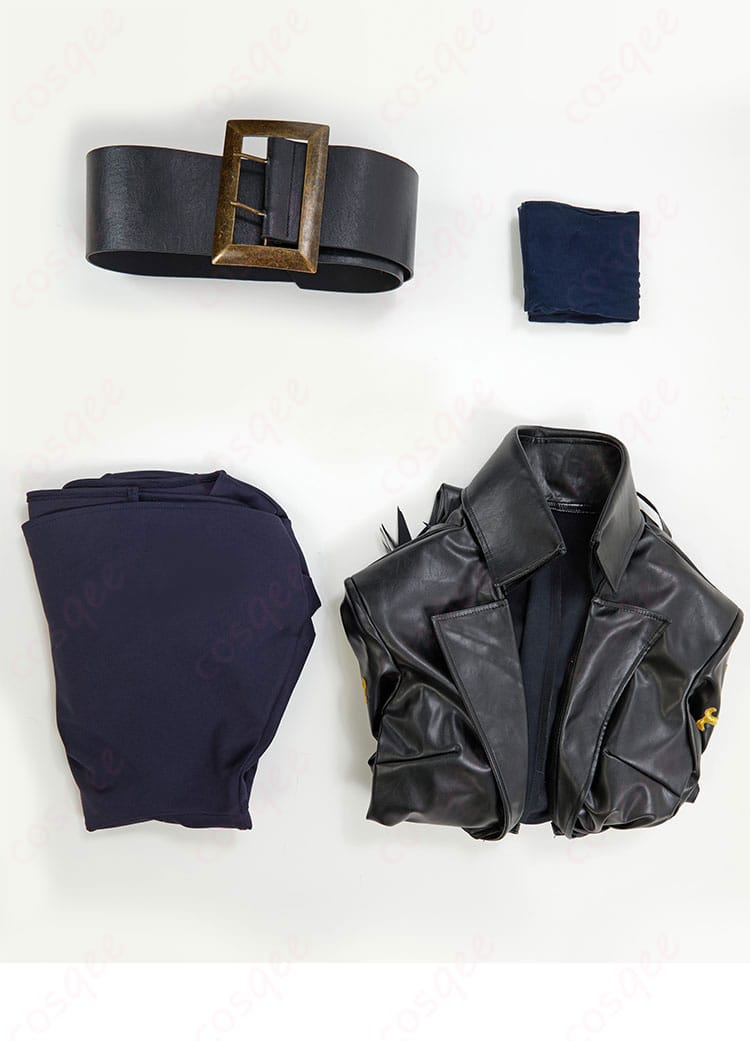 ONE PIECE ニコ・ロビン コスプレ衣装 セット内容。コート、ワンピース、ベルト、靴下など。