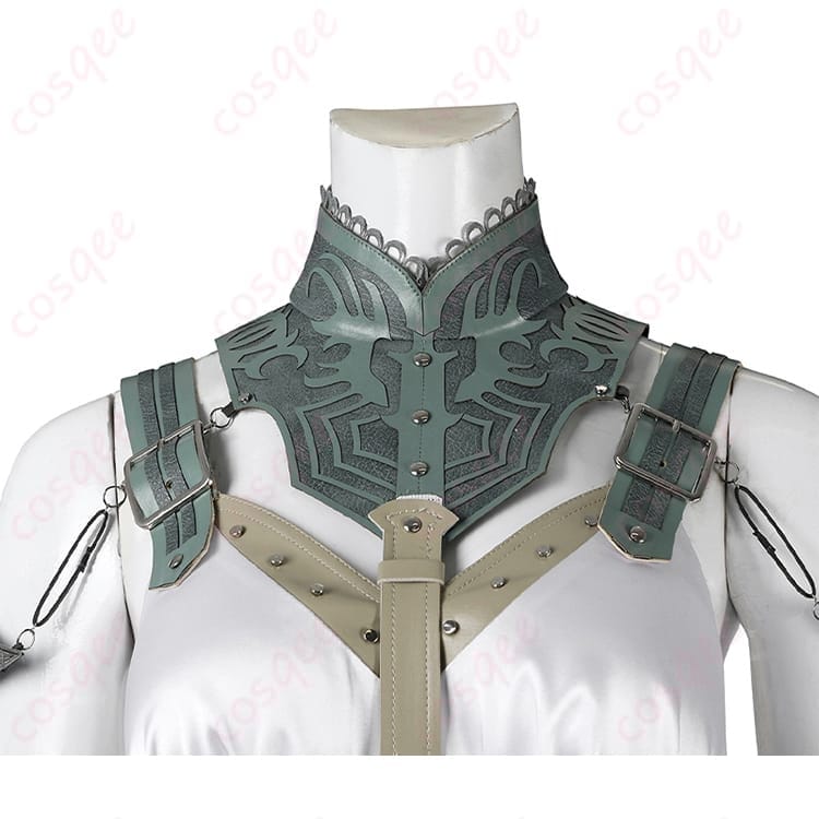 FF7リバース ティファ ルーザ姫の演劇LOVELESS版コスプレ｜刺繍が映える上品ドレス - 5枚目の画像