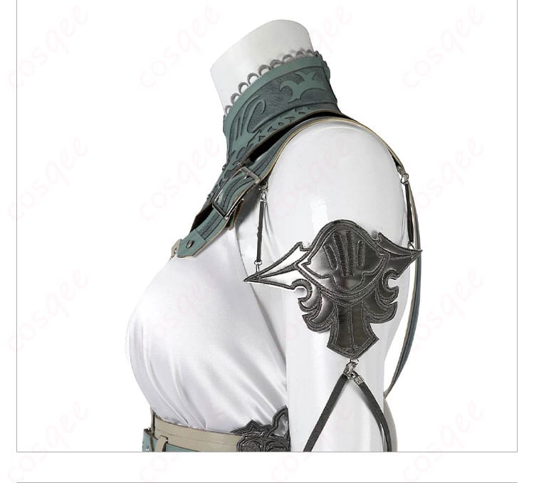 ティファ・ルーザ姫 コスプレ衣装 左肩の装飾詳細画像 - エレガントなデザイン