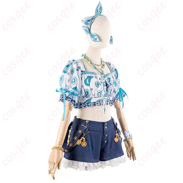 ラブライブ 蓮ノ空 日野下花帆＆乙宗梢 夏めきペイン風コスプレで爽やかに映える - 2枚目の画像