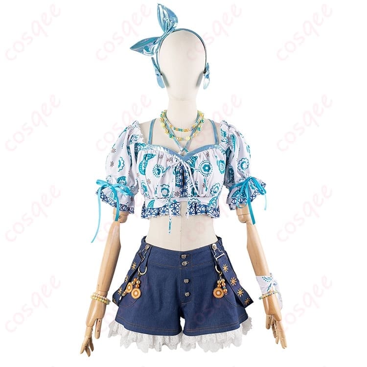 ラブライブ 蓮ノ空 日野下花帆＆乙宗梢 夏めきペイン風コスプレで爽やかに映える - 1枚目の画像