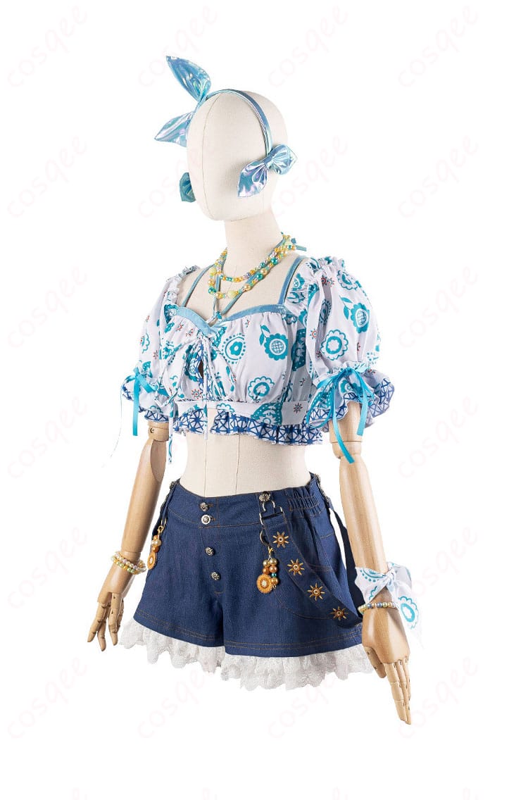 日野下花帆・乙宗梢 コスプレ衣装の左側画像。衣装の全体的な形状とデザインを確認。