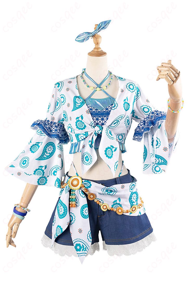 夏めきペインのコスプレ衣装正面の詳細、村野さやか・夕霧綴理の衣装