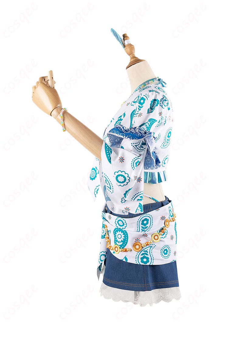 左側の衣装装飾、ラブライブ!蓮ノ空の衣装デザインのディテール