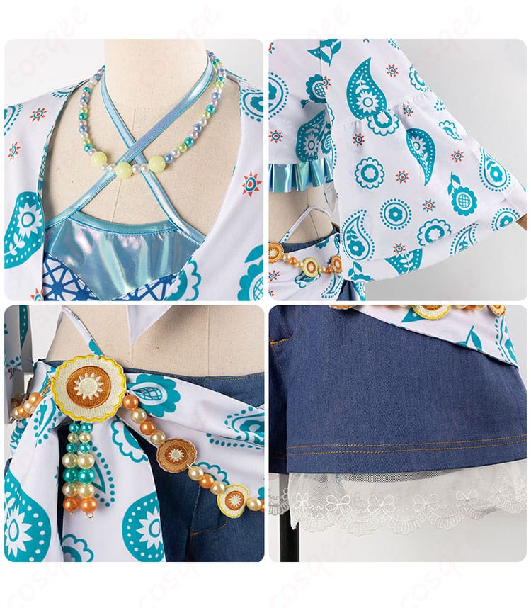 衣装の装飾詳細、ラブライブ!蓮ノ空のキャラクター衣装の精巧なデザイン