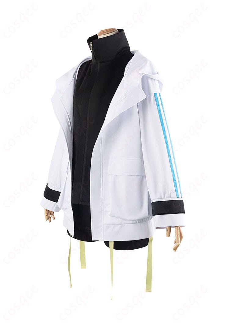 BanG Dream! 高松燈 コスプレ衣装 左側 - 高松燈コスプレ衣装の左側ビュー。特徴的なディテールがわかります。