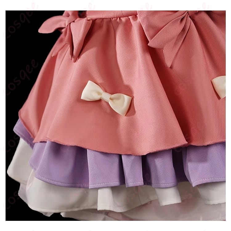 第五人格×サンリオ リリー・バリエル コスプレ衣装 可憐ガーリーで写真映えする多点セット - 4枚目の画像