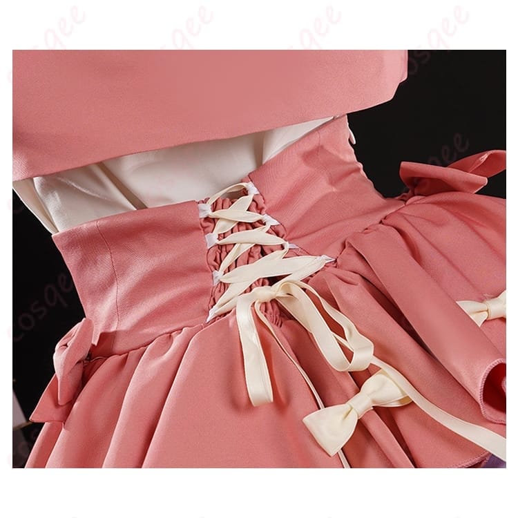 第五人格×サンリオ リリー・バリエル コスプレ衣装 可憐ガーリーで写真映えする多点セット - 5枚目の画像