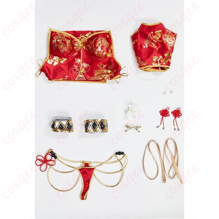 ストリートファイター 春麗のチャイナドレス風コスプレ 衣装一式で写真映えも動きやすさも両立 - 6枚目の画像