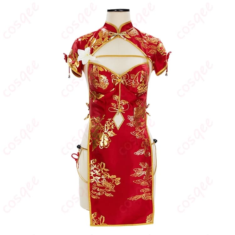 ストリートファイター 春麗のチャイナドレス風コスプレ 衣装一式で写真映えも動きやすさも両立 - 1枚目の画像