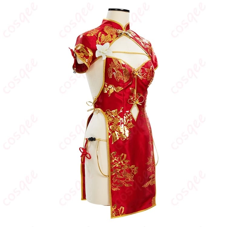 ストリートファイター 春麗のチャイナドレス風コスプレ 衣装一式で写真映えも動きやすさも両立 - 2枚目の画像