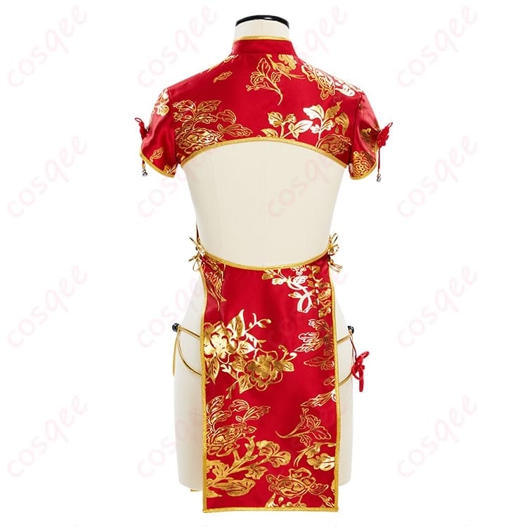 ストリートファイター 春麗のチャイナドレス風コスプレ 衣装一式で写真映えも動きやすさも両立 - 3枚目の画像