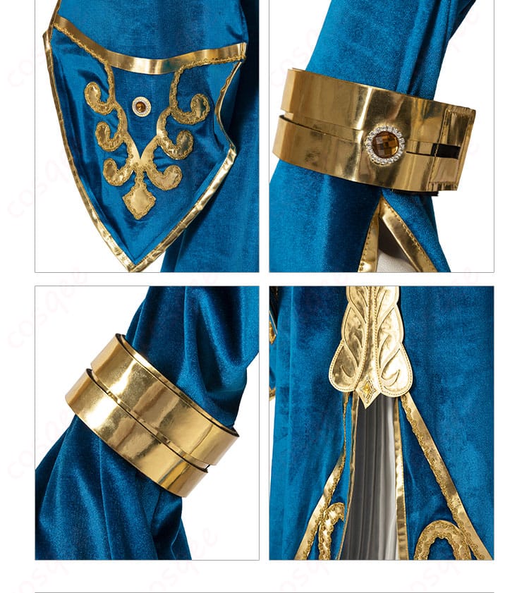 ゼルダ姫の衣袖に施された美しい装飾。細部まで精緻に仕上げられています。