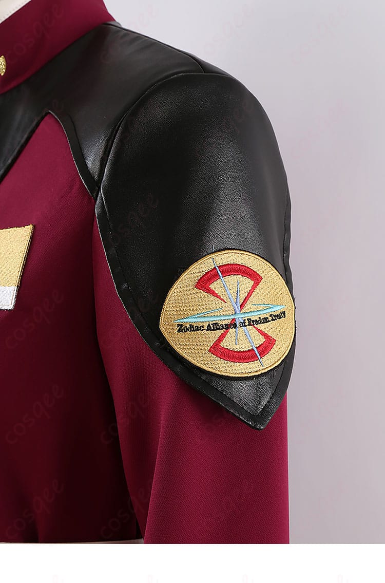 ルナマリア・ホークコスプレ衣装肩部分のキャラクターアイコン、精細なデザイン。