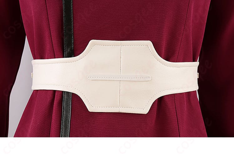 ルナマリア・ホークコスプレ衣装の腰封部分、リアルなデザインが施されています。