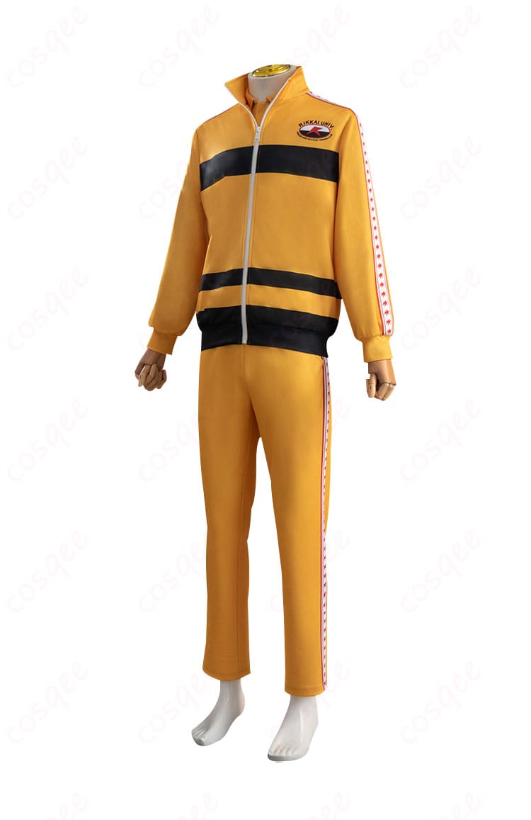 立海大学ジャージコスプレ衣装の側面ビュー