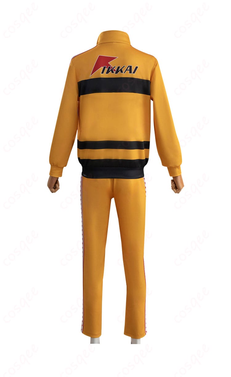 立海大学ジャージコスプレ衣装の背面ビュー