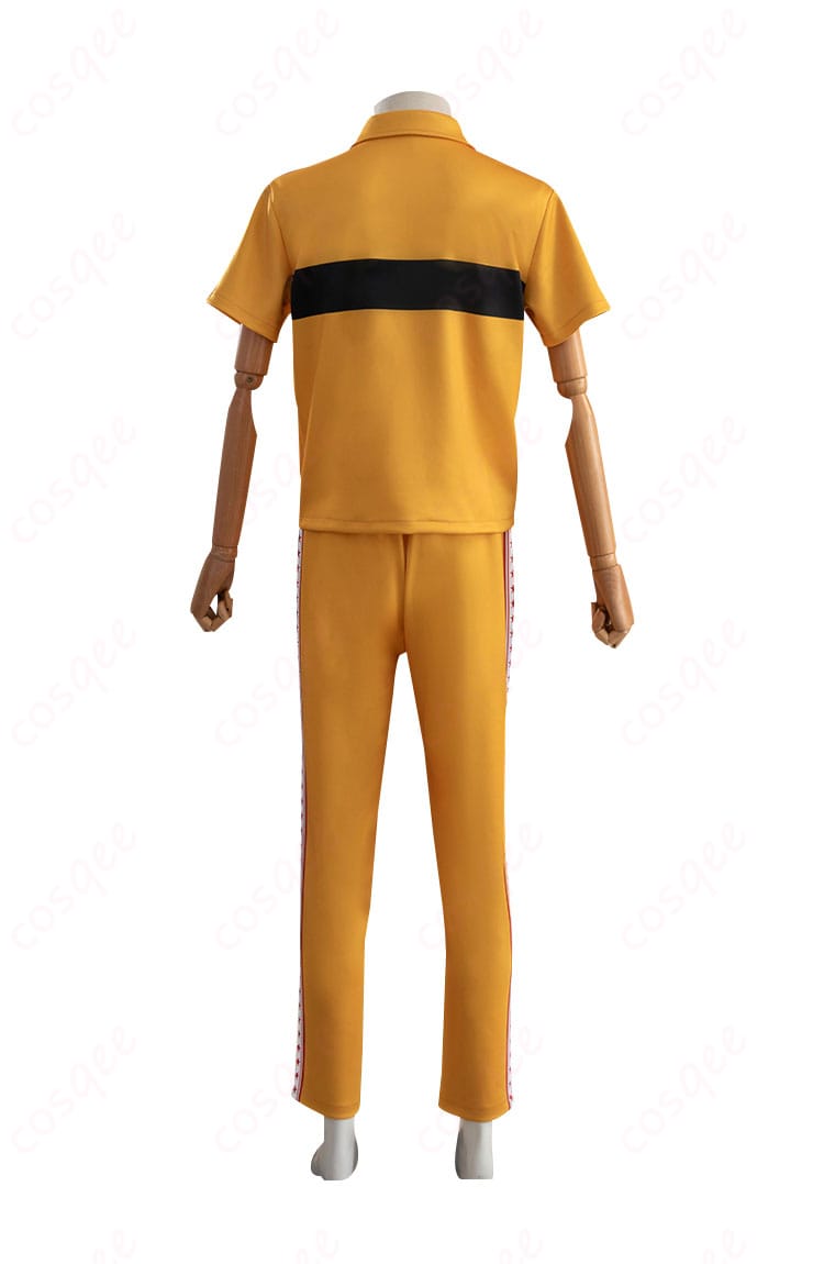 短袖衣装の背面部分の詳細、デザインを強調