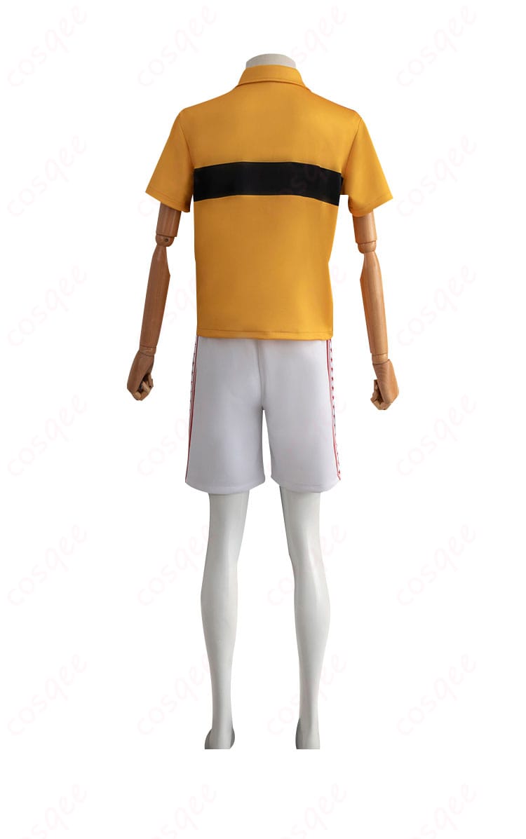 短袖と短パンのセットアップ、背面デザインの詳細