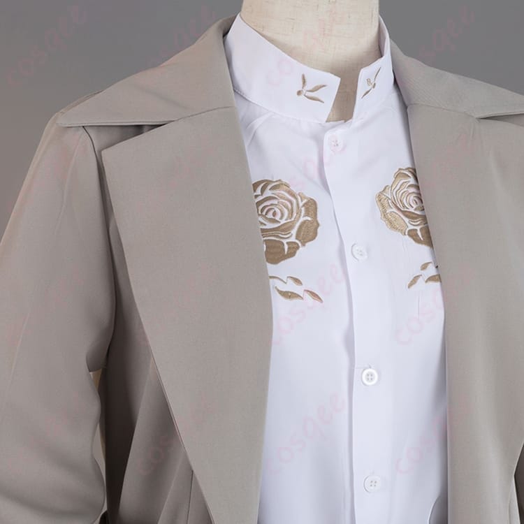 文豪ストレイドッグス 太宰治 コスプレ衣装 ロングトレンチが映える知的ミステリアスな一着 - 5枚目の画像