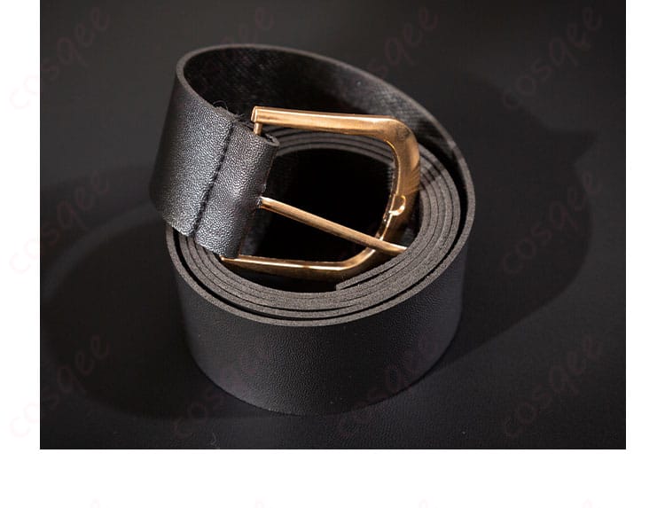 太宰治コスプレ衣装の腰帯部分の詳細画像です。帯のデザインとシルエットに焦点を当てています。