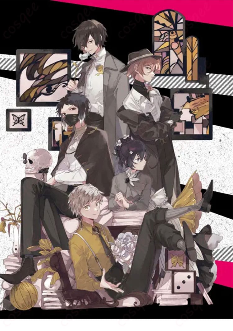 文豪ストレイドッグス 太宰治 コスプレ衣装のキャラクター画像です。忠実再現されたデザインが特徴です。