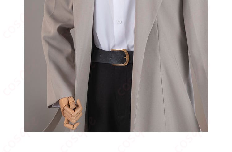 太宰治コスプレ衣装の腰帯や腰間のディテール画像です。ベルトのデザインと質感を確認できます。