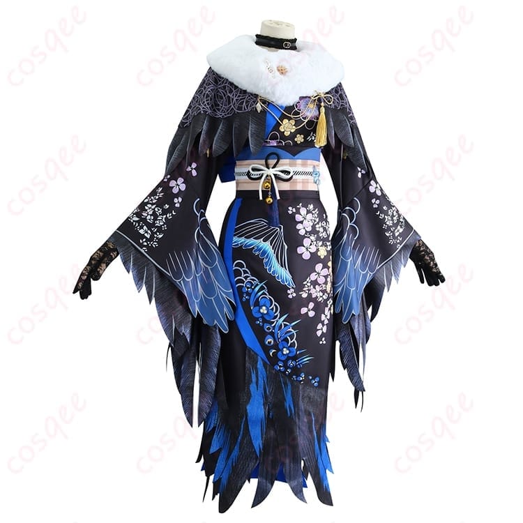 ホロライブ ネリッサ・レイヴンクロフト 正月和装コスプレ｜艶感レイヤードで写真映え - 2枚目の画像