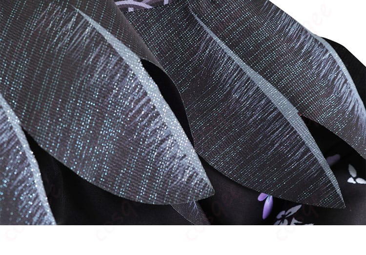 ホロライブのネリッサ・レイヴンクロフト正月衣装の裾デザインの詳細。