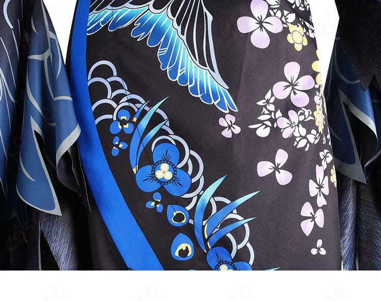 ネリッサ・レイヴンクロフト正月衣装のスカートデザインの詳細。