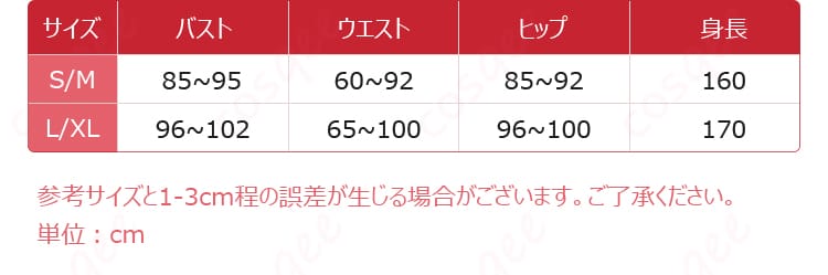 ホロライブのネリッサ・レイヴンクロフト正月衣装のサイズガイド。