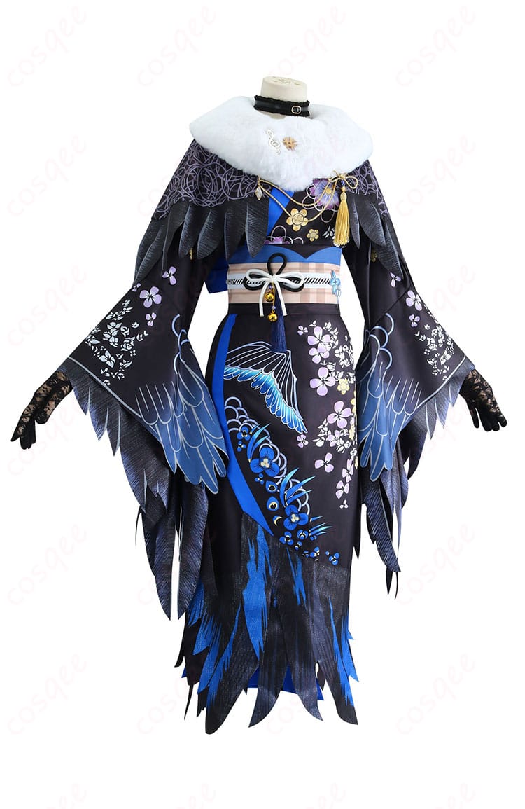 ホロライブのネリッサ・レイヴンクロフト正月衣装の側面画像。