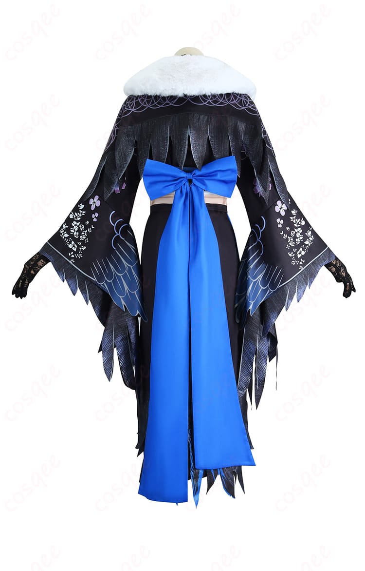 ホロライブのネリッサ・レイヴンクロフト正月衣装の背面画像。