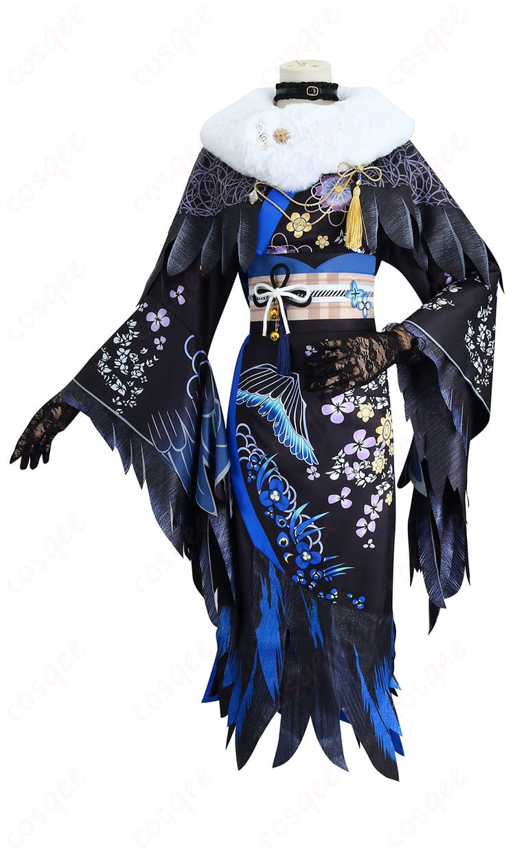 ホロライブのネリッサ・レイヴンクロフト正月衣装の正面画像。