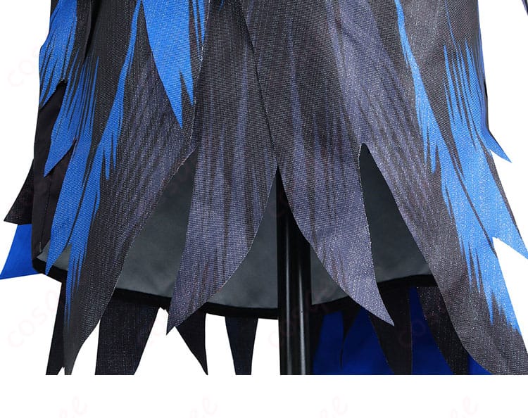 ホロライブのネリッサ・レイヴンクロフト正月衣装の裾デザインの詳細。