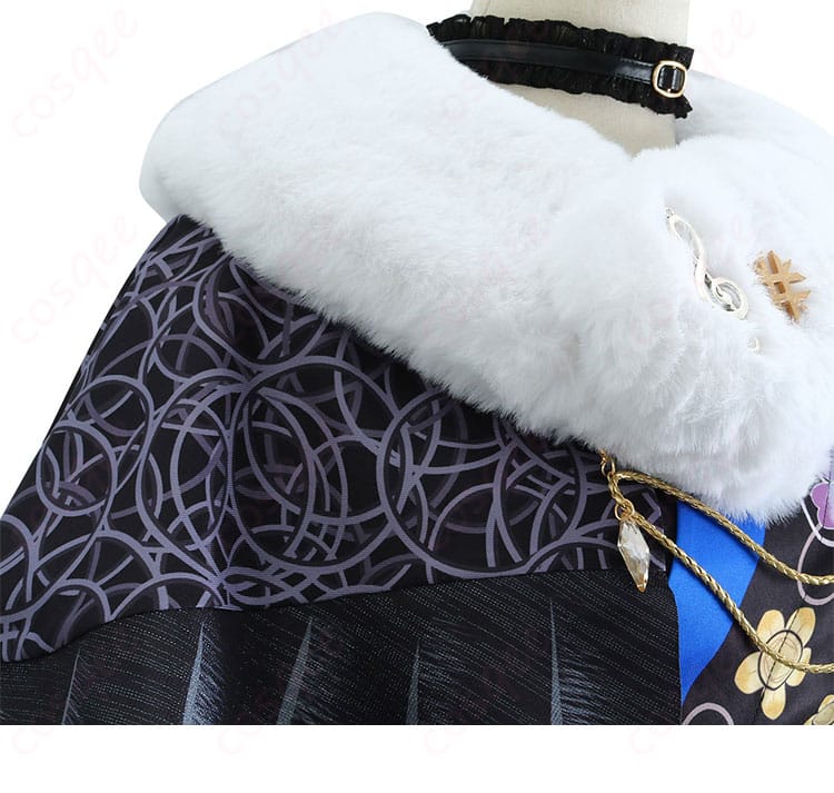 ホロライブのネリッサ・レイヴンクロフト正月衣装の装飾デザイン。