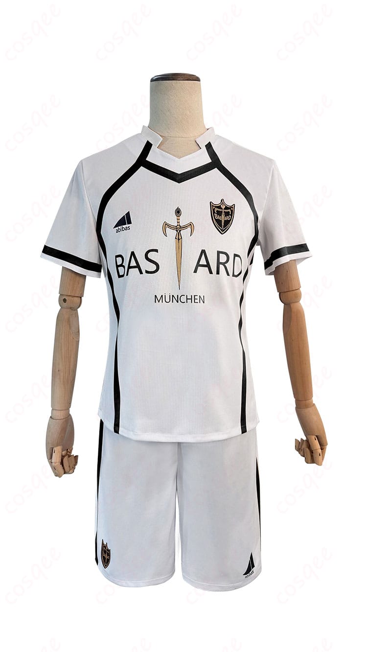 アレクシス・ネス コスプレ衣装ユニフォームの正面画像。ブルーロックのキャラクター、アレクシス・ネスのユニフォームスタイルを忠実に再現。コスプレ通販に最適。