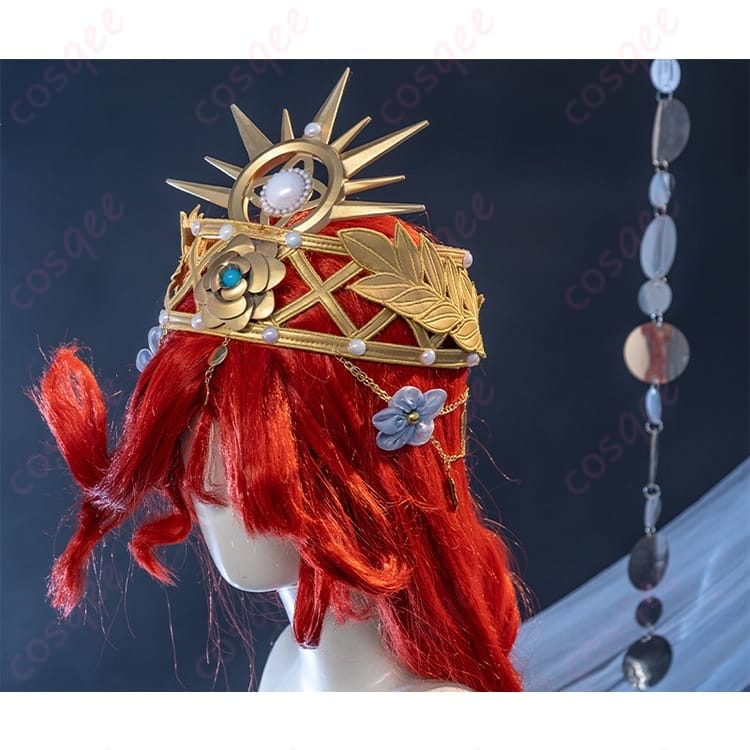 第五人格 グレイス 涙を流す神女の神秘を纏うコスプレ衣装｜軽やかで写真映えする華やか装飾 - 6枚目の画像