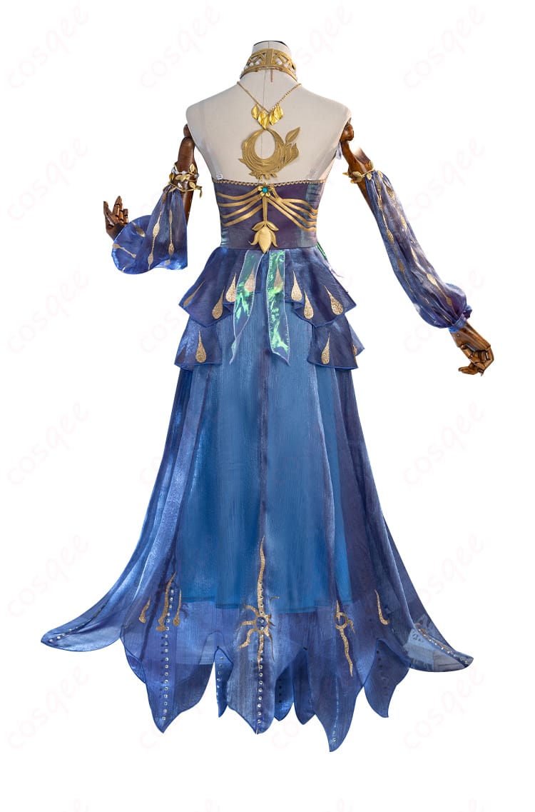 商品背面の漁師(グレイス)コスプレ衣装、後ろ姿のディテール