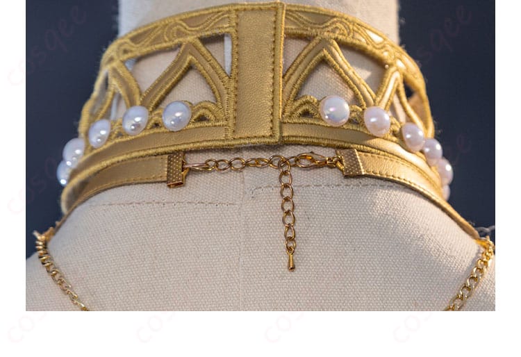 首飾りの装飾の細部、漁師(グレイス)コスプレ衣装の豪華さ