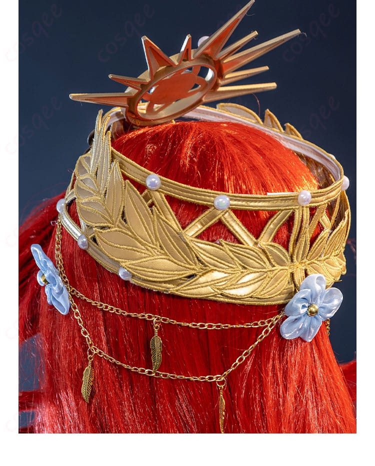 頭飾りの背面のディテール、漁師(グレイス)のリアルな頭飾り
