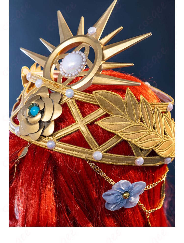 頭飾りの装飾のディテール、漁師(グレイス)コスプレ衣装の完璧な仕上がり